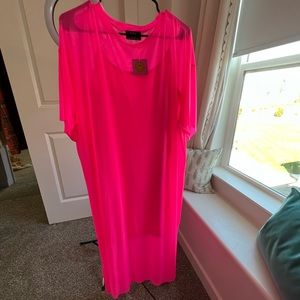 Dressed in Lala neon pink dress